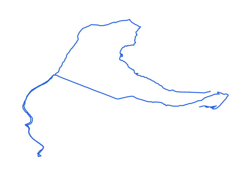 Map of Hiking